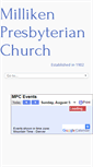 Mobile Screenshot of millikenpres.org